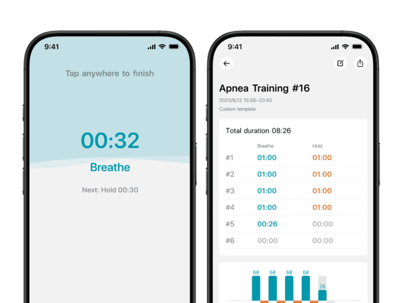 Ferramentas de treinamento de freediving
